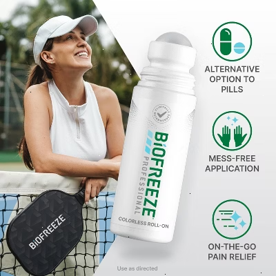 Biofreeze Joint and Muscle Pain Relievers Professional Roll-On 3 fl oz + Lidocaine Ultraflex Patches - 4ct