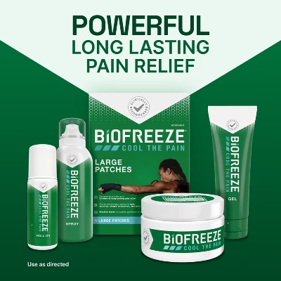 Biofreeze Pain Relieving Patch - Large - 5ct