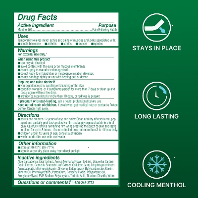Biofreeze Pain Relieving Patch - Large - 5ct