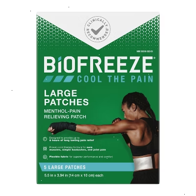 Biofreeze Pain Relieving Patch - Large - 5ct